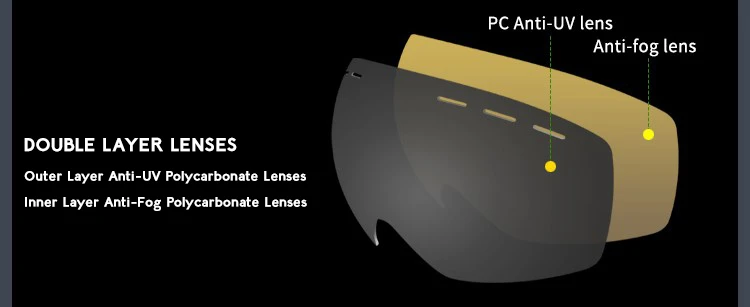 Matrix Durango Prescription Ski And Snowboard Goggles - Revo Lenses - Dual Layer Anti Fog Lenses - Impact Resistance And UV Blocking - Image 7