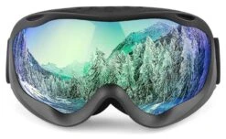 Matrix Durango Prescription Ski And Snowboard Goggles - Revo Lenses - Dual Layer Anti Fog Lenses - Impact Resistance And UV Blocking