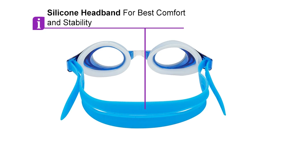 Pismo Prescription Swimming Goggle - Blue Swimming Glasses - Nose Clip, Ear Plugs And Watertight Case Included - Image 4