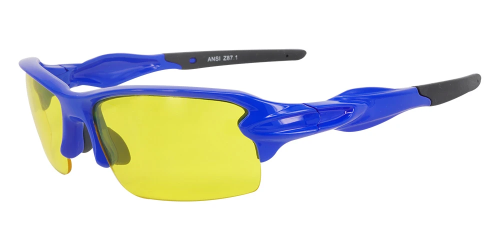 Matrix S713 Prescription Safety Sports Sunglasses Blue - Running, Cycling Or Baseball Glasses - Image 2