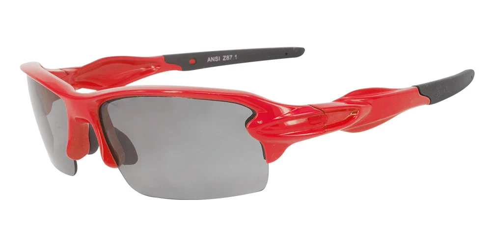 Matrix S713 Prescription Safety Sports Sunglasses Red - Running, Cycling Or Baseball Glasses