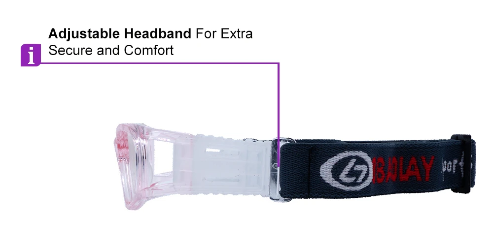 Elias Purple Prescription Sports Goggles For Kids - Soft Gel Padding - Soccer, Football, Basketball, Baseball - Image 3