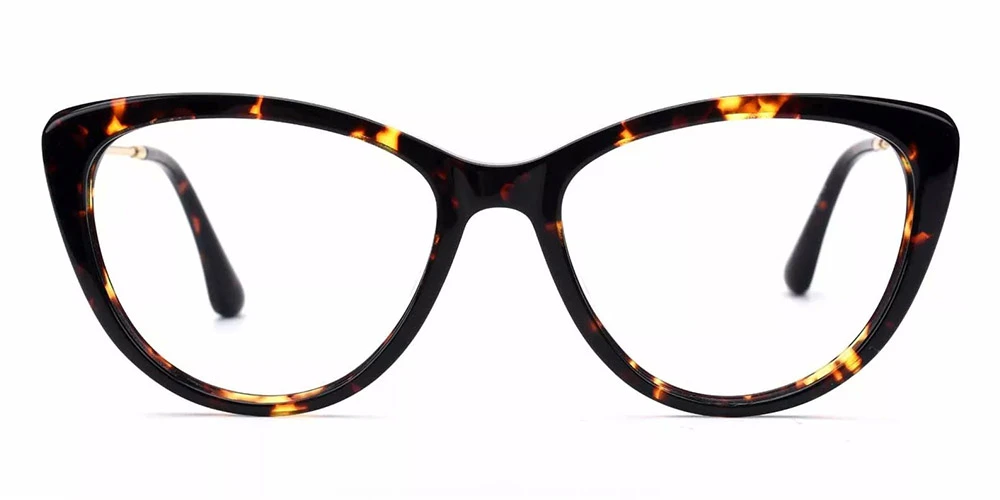 Aberdeen Cat Eye Prescription Glasses - Handmade Acetate - Tortoise - Image 3