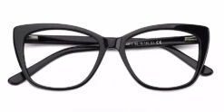 Everett Cat Eye Prescription Eyeglasses Black