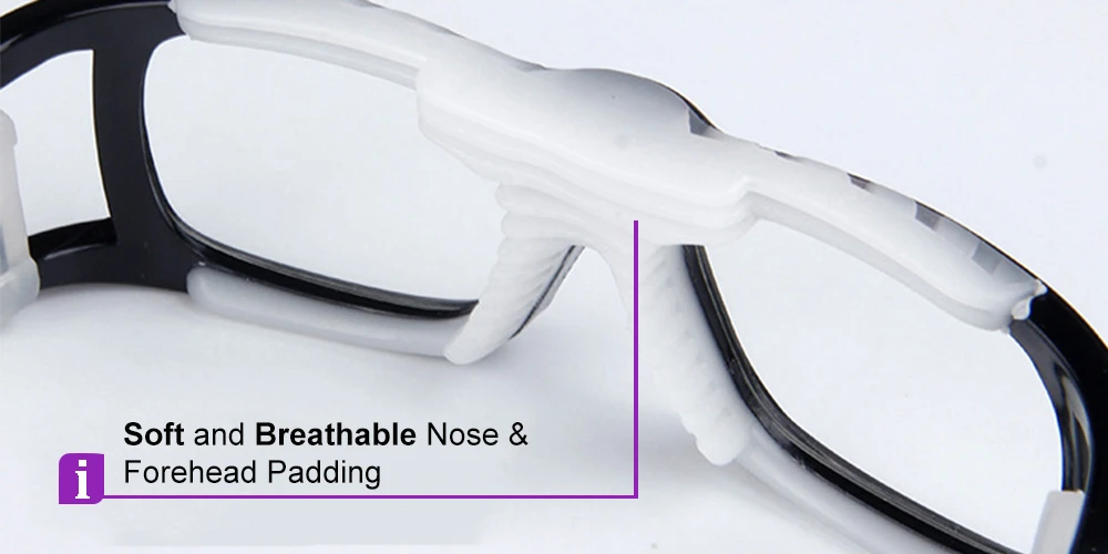 Elias Black Prescription Sports Goggles For Kids - Soft Gel Padding - Soccer, Football, Basketball, Baseball - Image 3