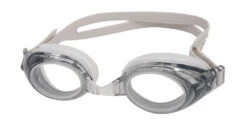 Pismo Prescription Swimming Goggle - Grey Swimming Glasses - Nose Clip, Ear Plugs And Watertight Case Included