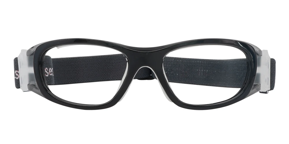 Elias Black Prescription Sports Goggles For Kids - Soft Gel Padding - Soccer, Football, Basketball, Baseball - Image 7