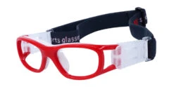 Elias Red Prescription Sports Goggles For Kids - Soft Gel Padding - Soccer, Football, Basketball, Baseball