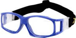 Berkley Rx Baseball Basketball Football Goggle Blue - Unisex Prescription Sports Glasses