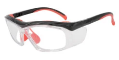 Fusion Plano Prescription Safety Glasses Red - ANSI Z87.1 Certified Stamped