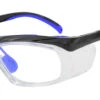 Fusion Plano Prescription Safety Glasses Blue - ANSI Z87.1 Certified Stamped