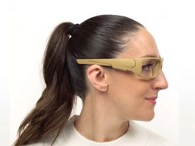 Fusion Amarillo Prescription Safety Glasses Almond -- ANSI Z87.1 Rated - Image 4