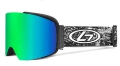 Matrix Anvik Prescription Ski And Snowboard Goggles Green - Dual Layer Anti Fog Lenses - Impact Resistance And UV Blocking Snow Glasses
