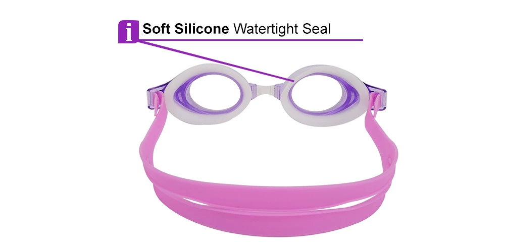 Pismo Prescription Swimming Goggle - Purple Swimming Glasses - Nose Clip, Ear Plugs And Watertight Case Included - Image 5
