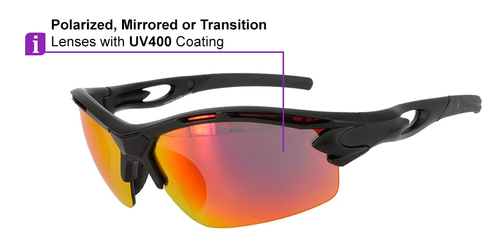 Matrix Bayshore Prescription Fashion Safety Sports Sunglasses - Rx Sports And Safety Glasses For Cycling, Jogging Or Racquet Sports - Image 6