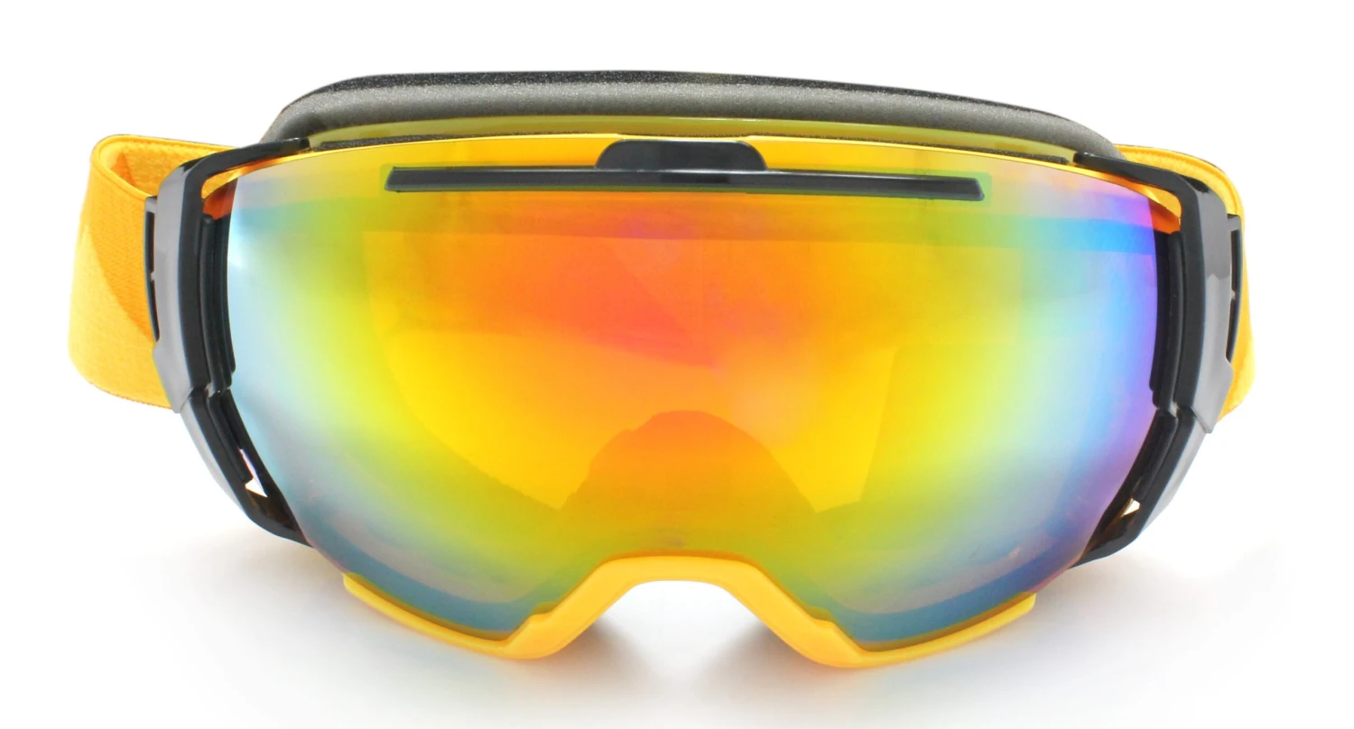 Fusion Keystone Prescription Ski And Snowboard Goggles Matte Yellow - Dual Layer Anti Fog Lenses - Impact Resistance And UV Blocking Lenses - Image 2