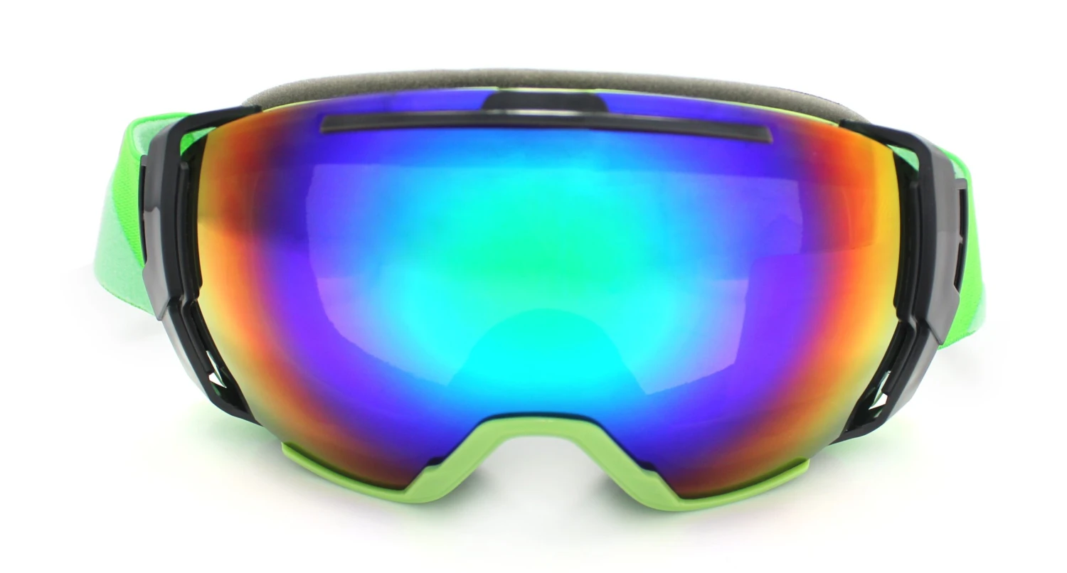Fusion Keystone Prescription Ski And Snowboard Goggles Green - Dual Layer Anti Fog Lenses - Impact Resistance And UV Blocking Lenses - Image 2
