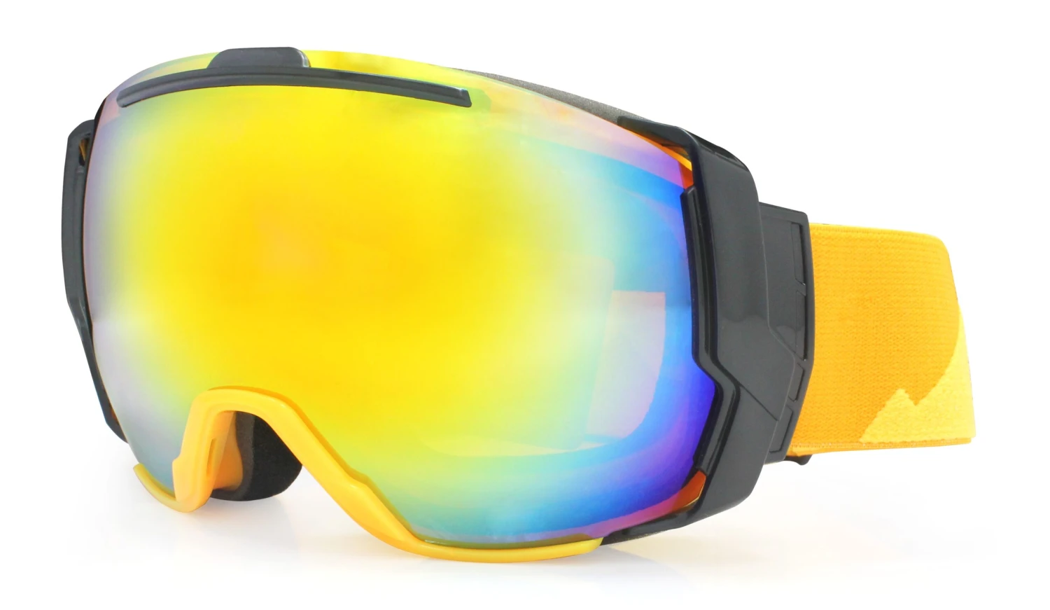Fusion Keystone Prescription Ski And Snowboard Goggles Matte Yellow - Dual Layer Anti Fog Lenses - Impact Resistance And UV Blocking Lenses