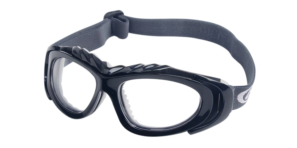 Robson Black Prescription Sports Goggles - Soft Gel Padding - Soccer, Football, Basketball, Baseball