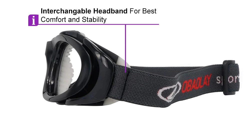 Robson Black Prescription Sports Goggles - Soft Gel Padding - Soccer, Football, Basketball, Baseball - Image 6