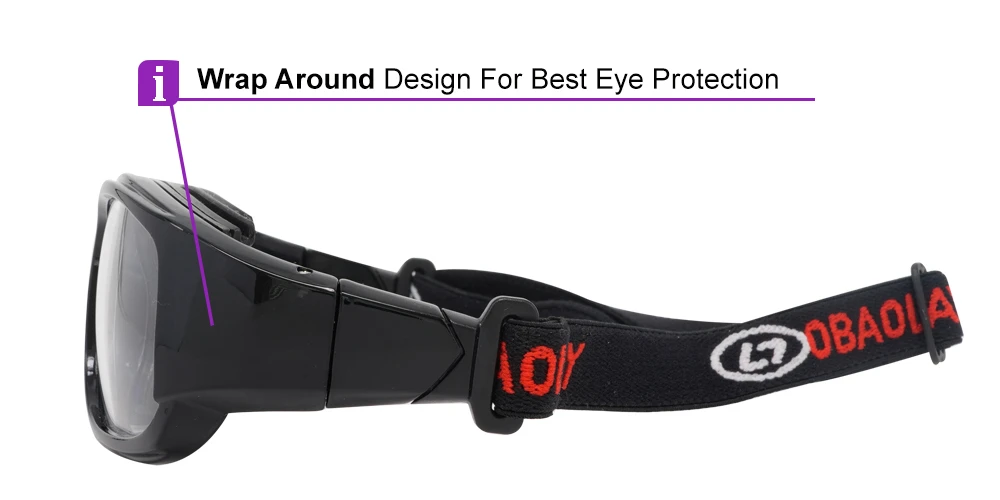 Alberta Black Prescription Sports Goggles - Interchangeable Temple Arms And Headband - Soccer, Basketball, Baseball - Image 7