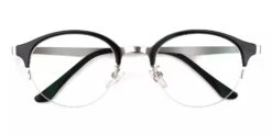Meridian Half Rim Eyeglasses Black
