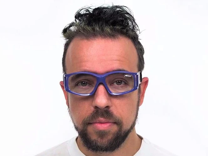 Berkley Rx Baseball Basketball Football Goggle Blue - Unisex Prescription Sports Glasses - Image 2