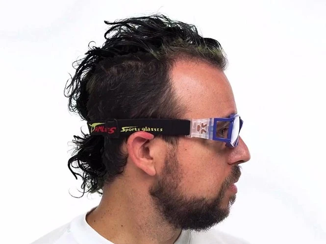 Berkley Rx Baseball Basketball Football Goggle Blue - Unisex Prescription Sports Glasses - Image 3