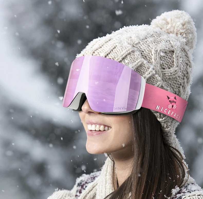 Matrix Cypress Prescription Ski And Snowboard Goggles Red - Dual Layer Anti Fog Lenses - Impact Resistance And UV Blocking Snow Glasses - Image 3