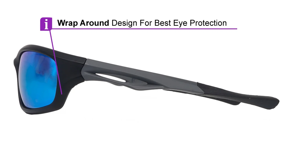 Matrix Glenwood Prescription Sports Sunglasses -- ANSI Z87.1 Certified -- Cycling, Tennis And Baseball - Image 7