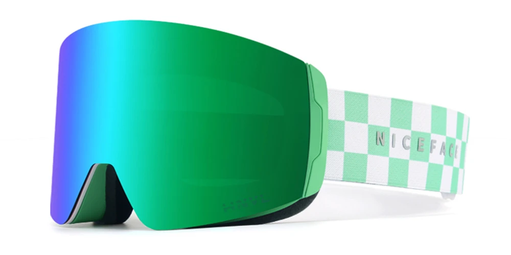 Matrix Anvik Prescription Ski And Snowboard Goggles Green - Dual Layer Anti Fog Lenses - Impact Resistance And UV Blocking Snow Glasses - Image 3