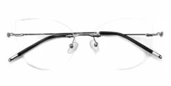 Kileen Rimless Prescription Glasses Silver
