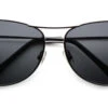 Adrian Rx Sunglasses Gun - Women & Men Prescription Fashion Single Vision Round Metal 29 Dollar Sunglasses