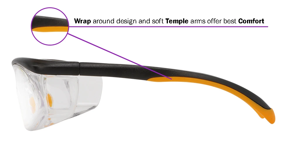 Fusion Rx Safety Goggles W1 -Unisex, Bifocal Safety Glasses 39 Dollar, Semi Rimless, Plastic - Image 6