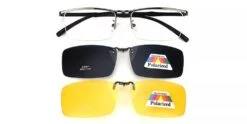 Arvada Polarized Clip On Prescription Sunglasses Gun - 2 Clips