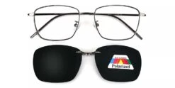 Pearland Polarized Clip On Prescription Sunglasses Gun