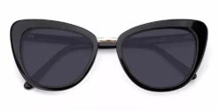 Rockford Cat Eye Prescription Sunglasses Black