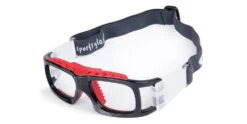 Creston Prescription Sports Goggles Black Red -- Baseball, Soccer, Basketball And Football Glasses