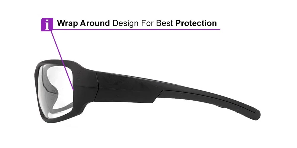 Tacoma Rx Safety Glasses - Progressive, Full Rim For Basketball Glasses, Unisex Glasses - Image 10