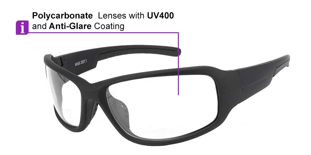 Tacoma Rx Safety Glasses - Progressive, Full Rim For Basketball Glasses, Unisex Glasses - Image 11