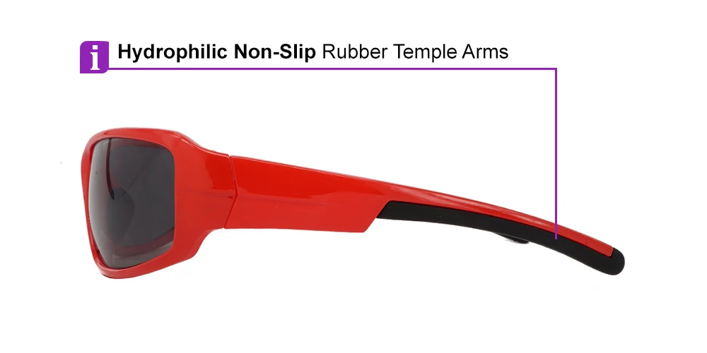 Tacoma Prescription Sports Sunglasses Red -- ANSI Z87.1 Certified - Image 11